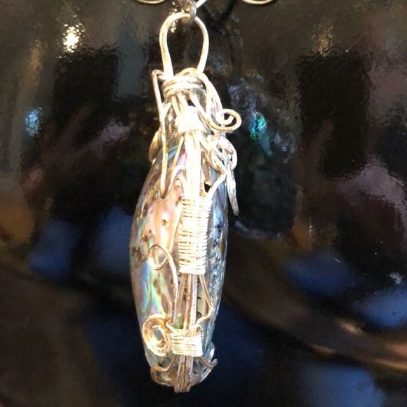 Sterling silver handmade alabaster chunky chain - Picture 7 of 12